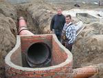 0047 Монтаж системы внутренних водостоков и канализации выполненный при строительстве промышленной теплицы